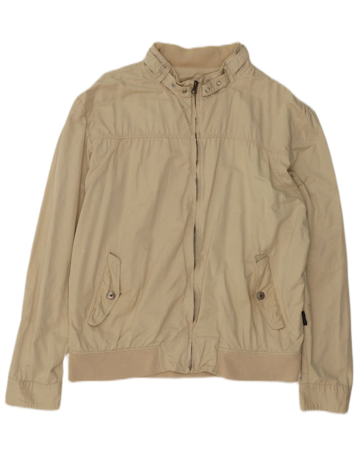 Sergio Tacchini Chaqueta Bomber para Hombre UK 44 2XL Algodón Beige