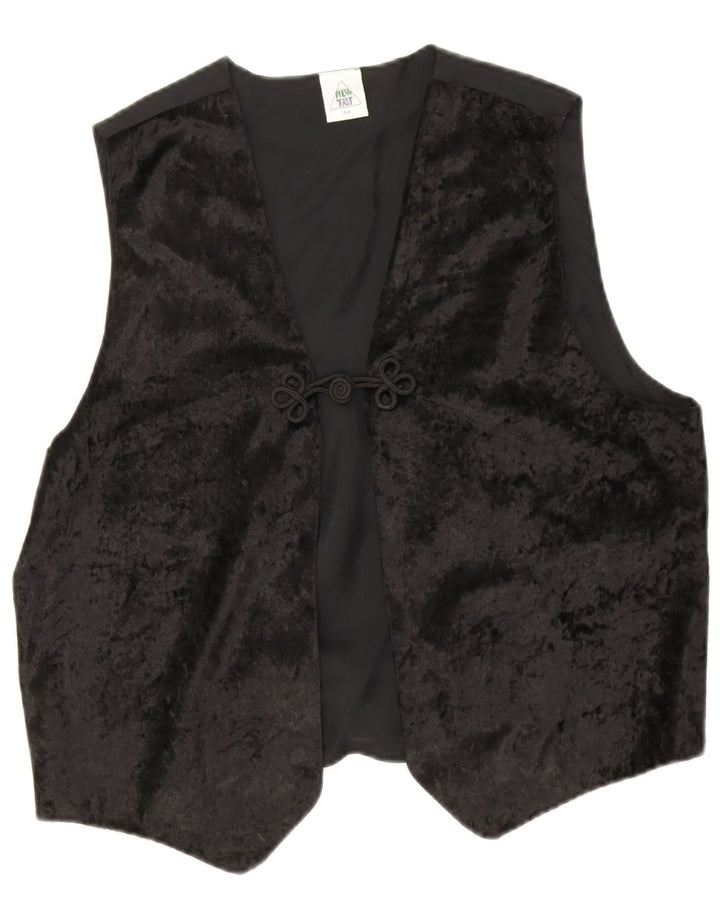 Nuevo Chaleco rápido para mujer EU 44 XL Poliéster negro