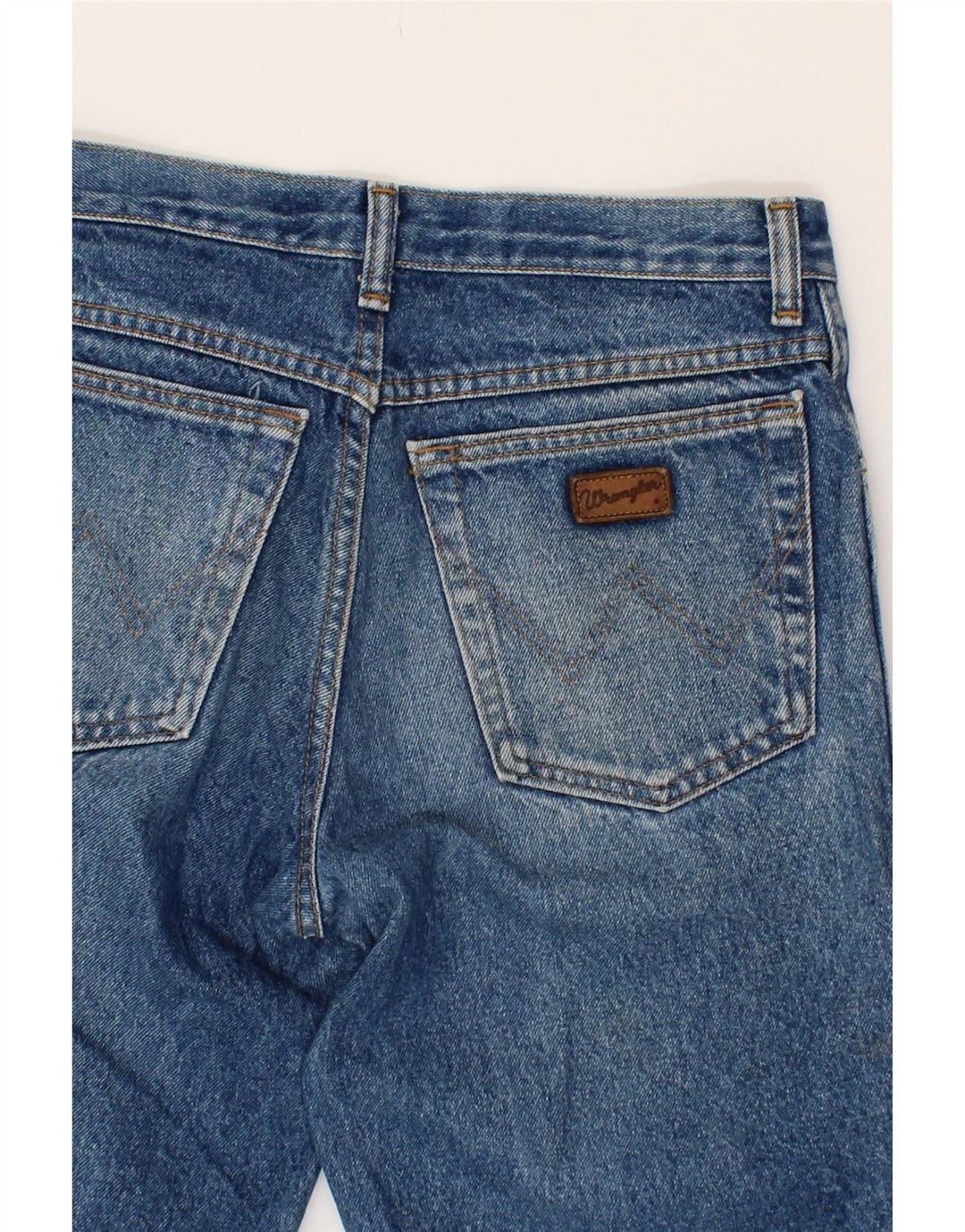 WRANGLER Mens Denim Shorts W30 Medium Blue Cotton Vintage Wrangler and Second-Hand Wrangler from Messina Hembry 