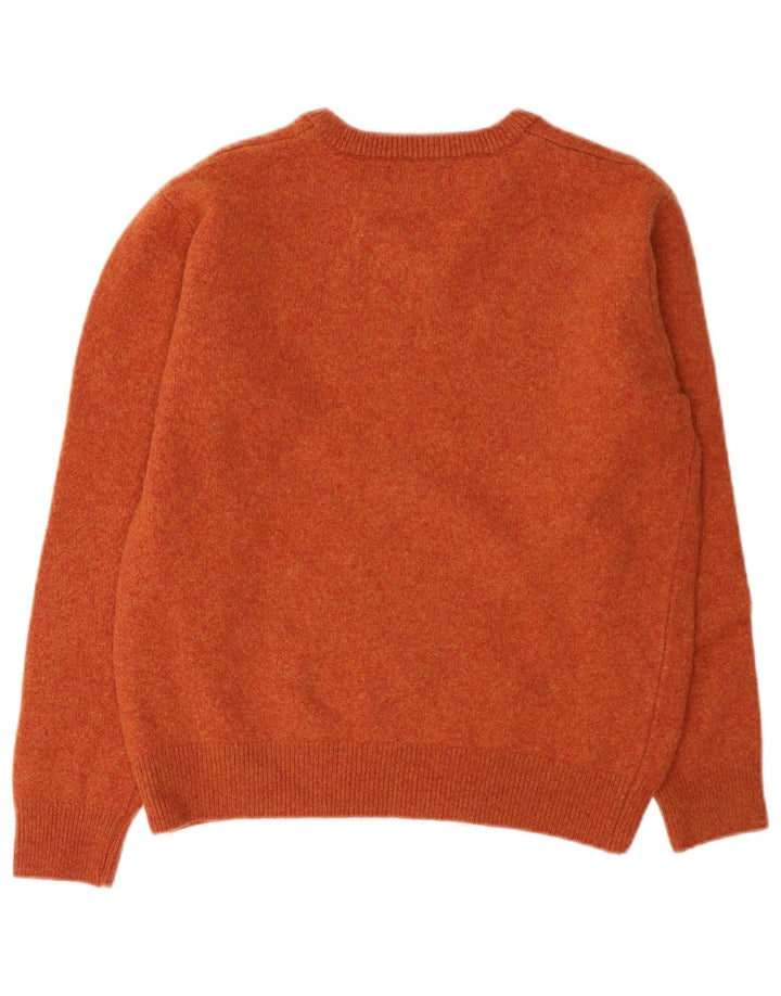 Lincoln - Jersey con cuello en V para mujer, talla 40, lana naranja mediana