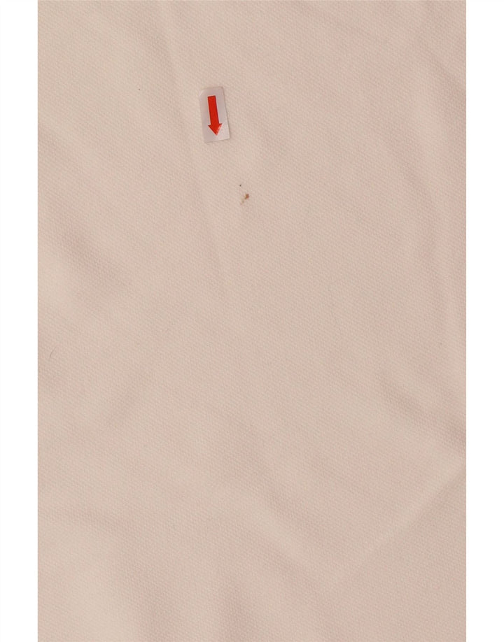 LEE Polo para hombre de algodón blanco grande