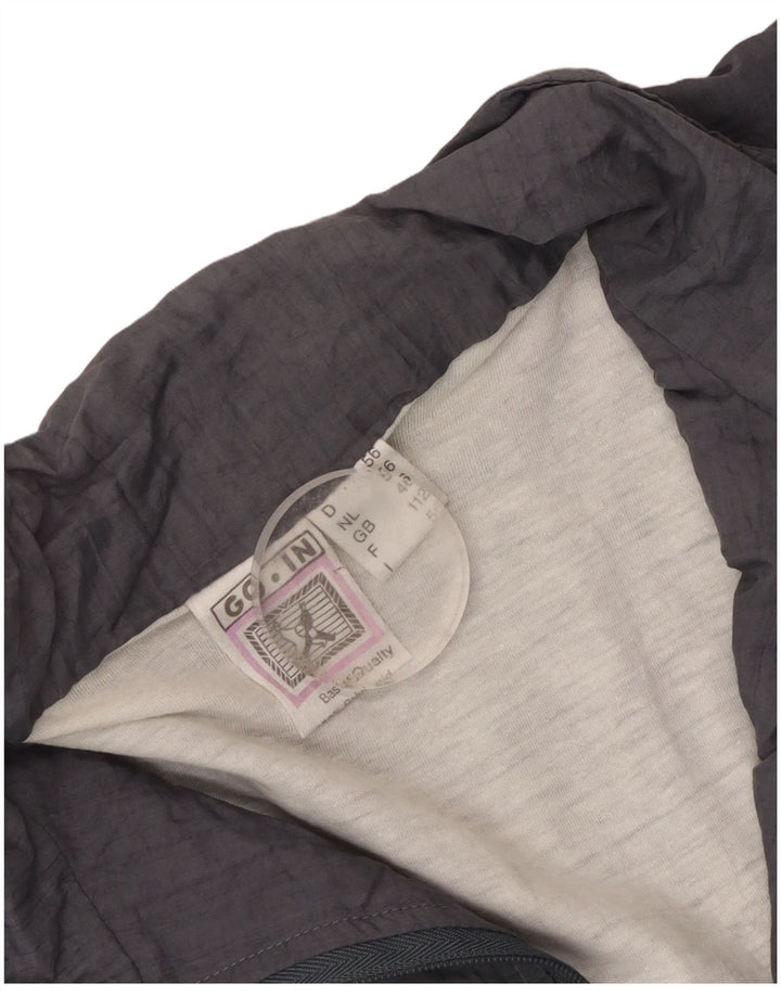 CLIPPER Chaqueta de chándal para hombre UK 46 2XL Gris Colorblock Algodón