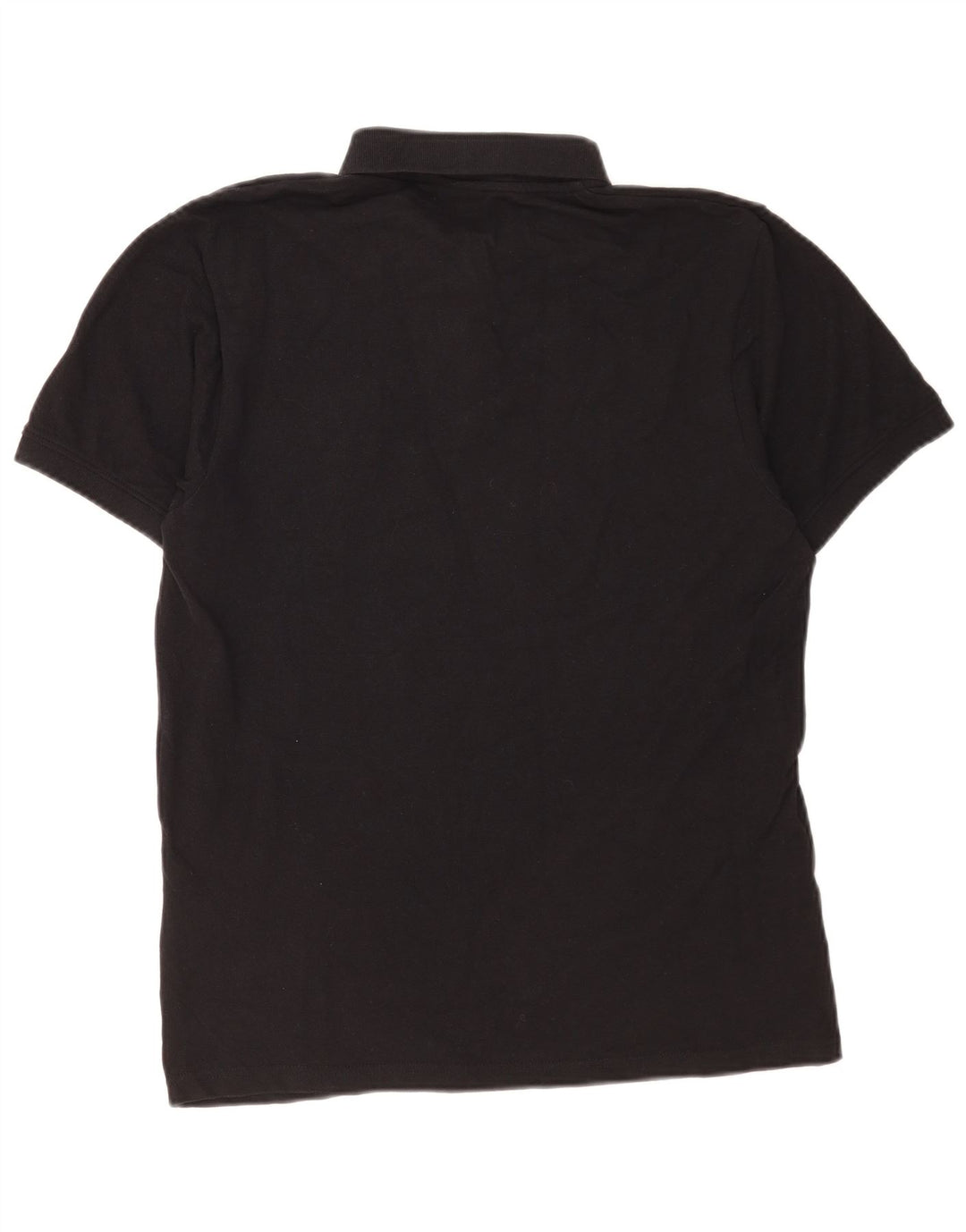 Russell Athletic Polo para hombre grande de algodón negro