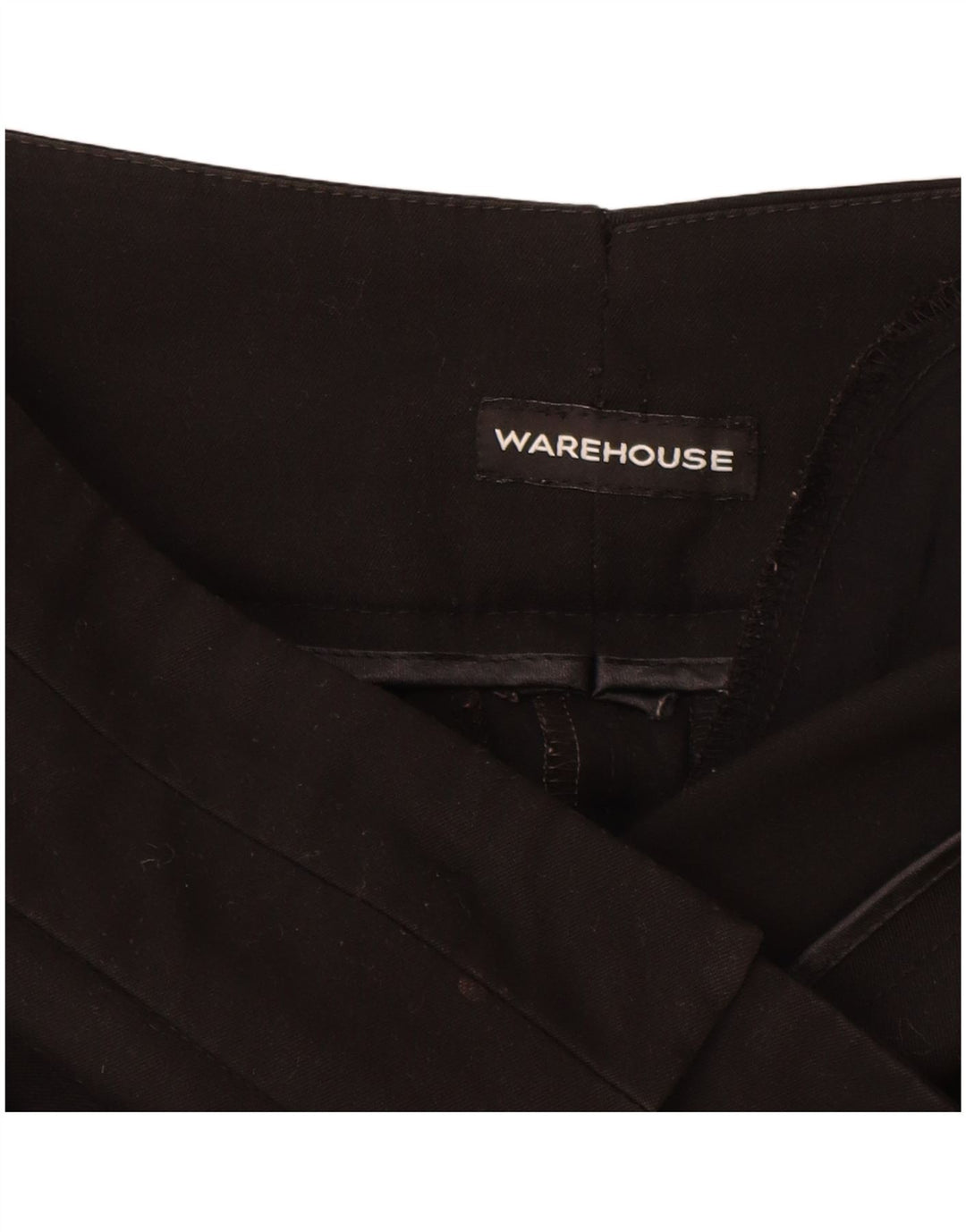 Pantalones informales para mujer Warehouse UK 10 Small W28 L30 Poliéster negro