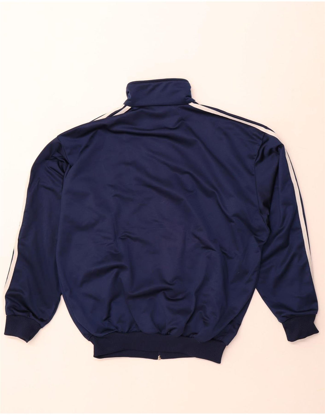 Adidas - Chaqueta de chándal holgada para hombre, talla 36/38, talla pequeña, azul marino