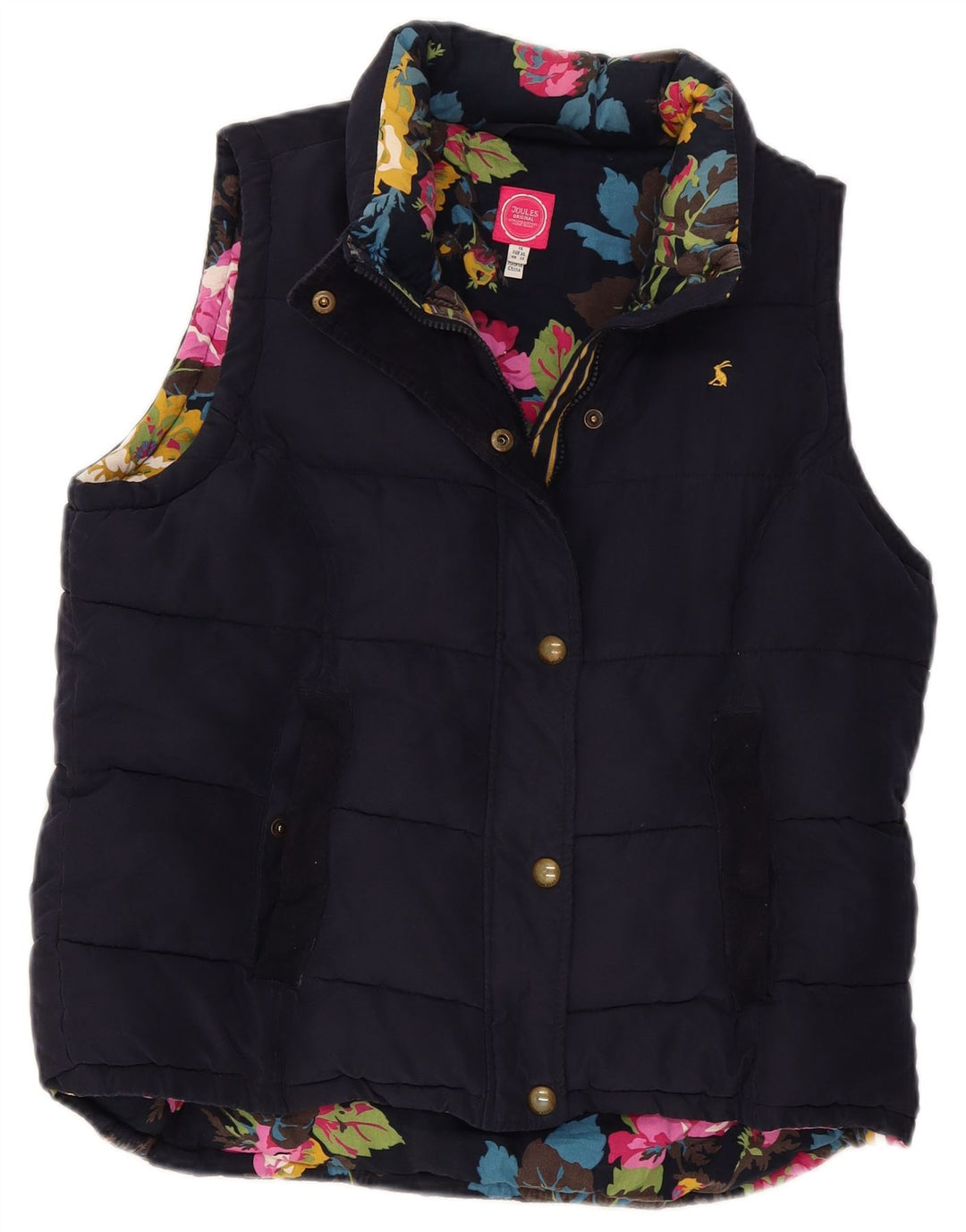 Chaleco acolchado para mujer Joules UK 40 XL Poliéster azul marino