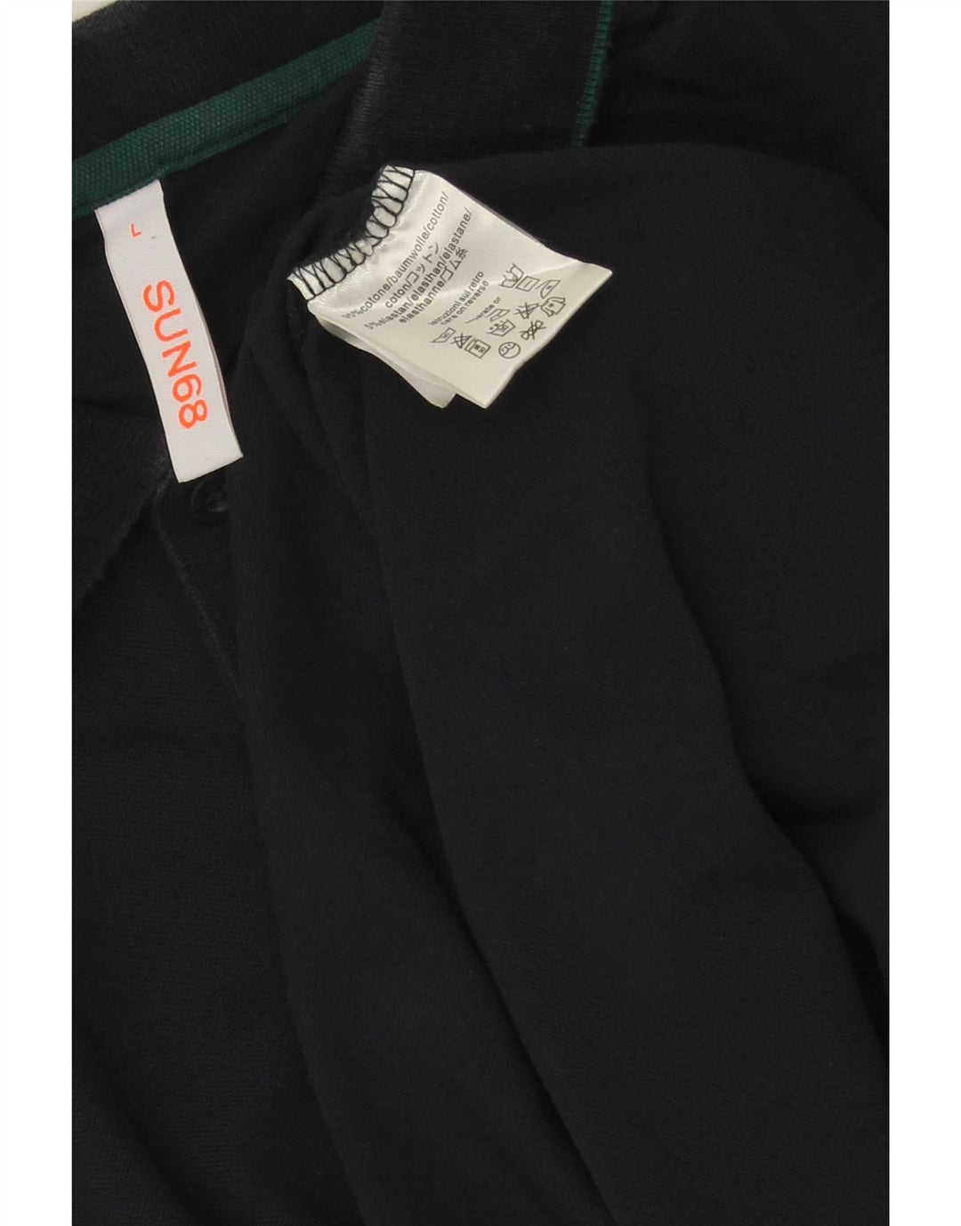 Polo Sun68 para hombre de algodón azul marino grande