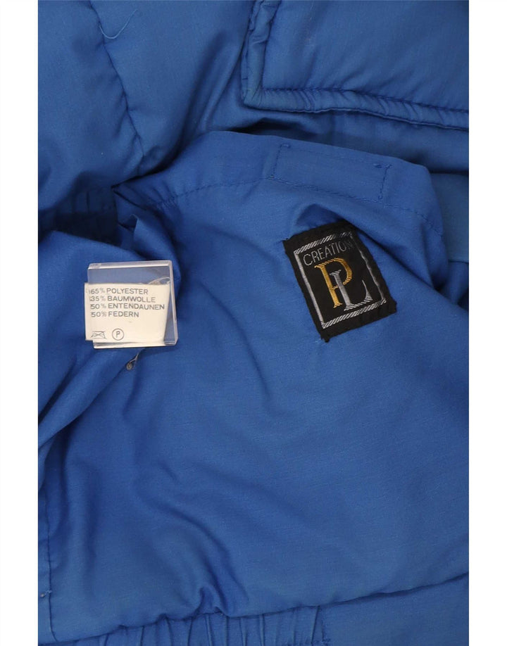 Creation Chaqueta acolchada con capucha para hombre IT 50 Large Poliéster azul