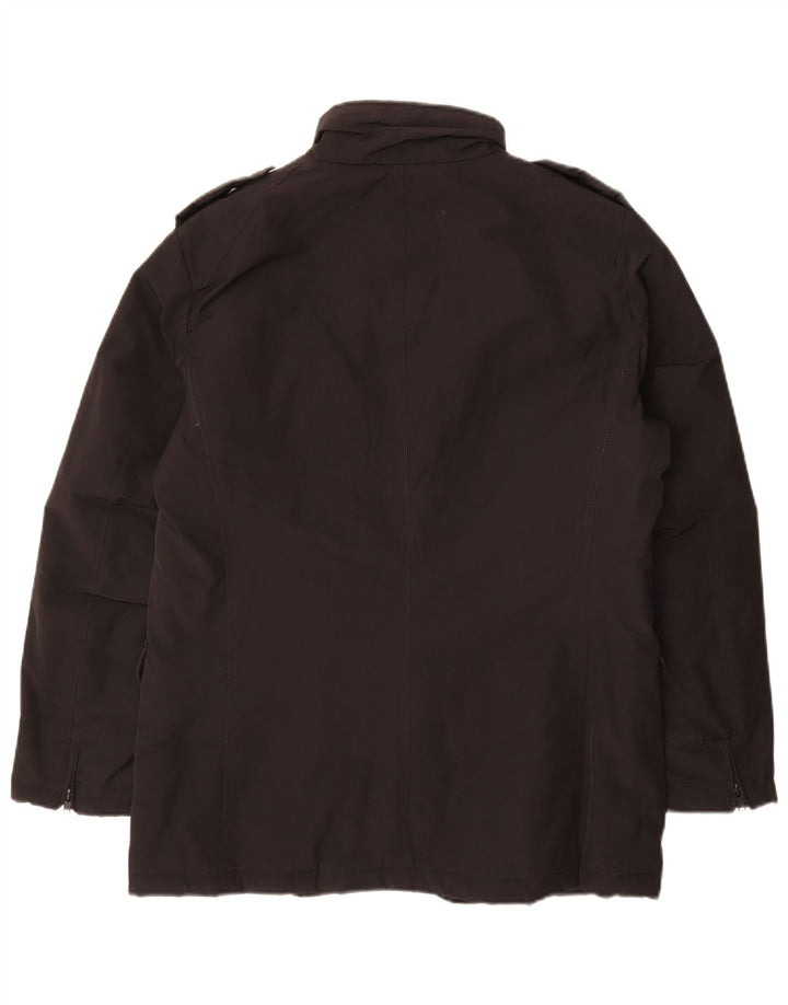 Bomboogie Chaqueta militar acolchada para hombre UK 42 XL Poliéster negro