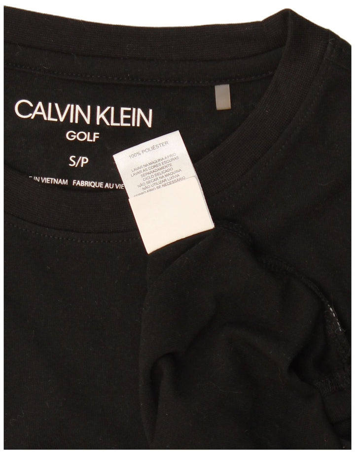 CALVIN KLEIN Camiseta de golf para hombre Top Small Negro Poliéster