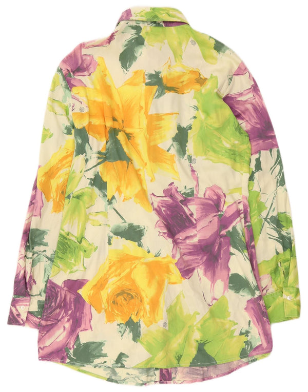 Naracamicie Vestido camisero para mujer UK 46 Grande Multicolor Floral