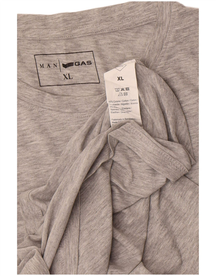 Gas Camiseta Hombre Top XL Gris Algodón