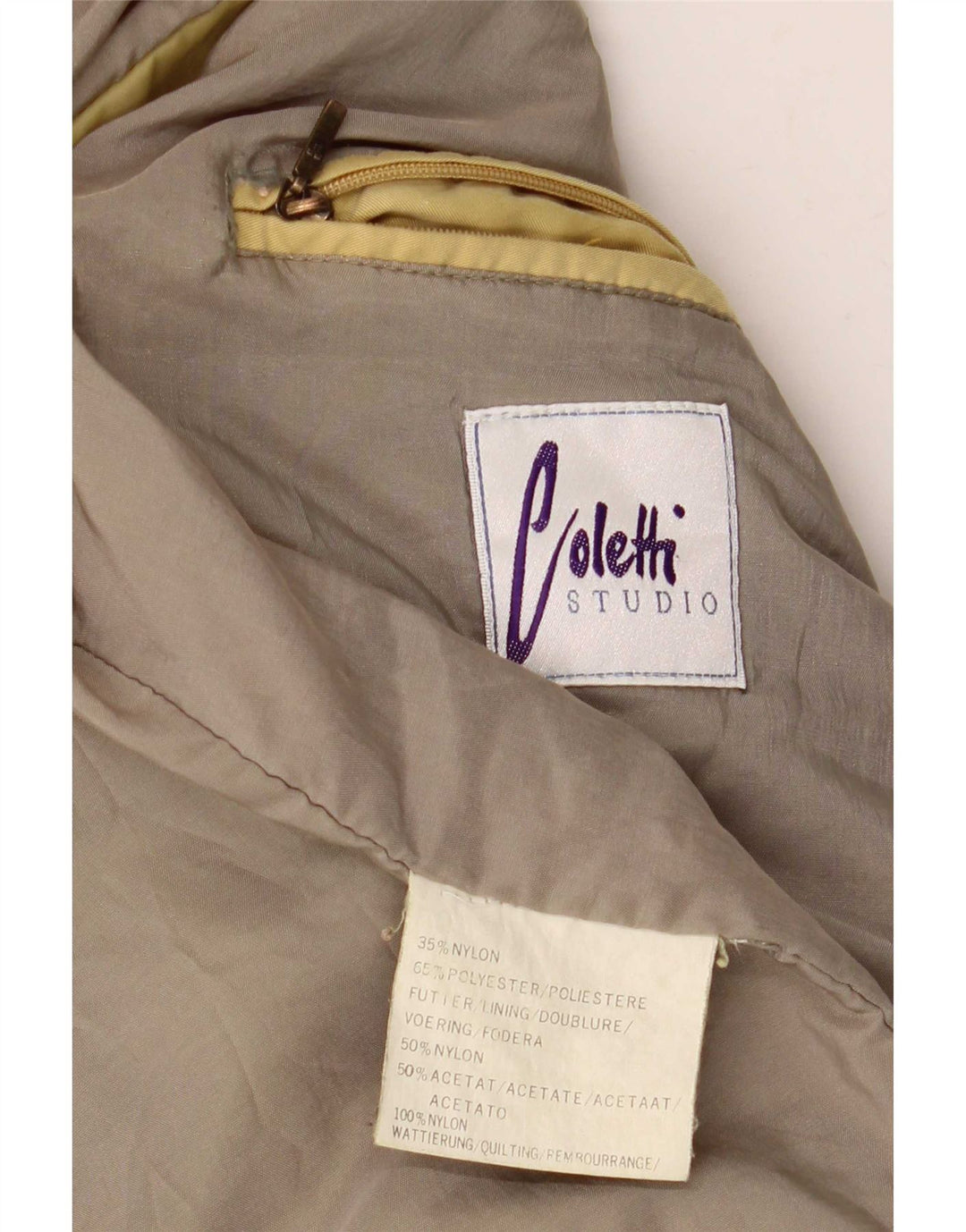 Studio Coletti Chaqueta Bomber para Hombre UK 42 XL Nylon Amarillo