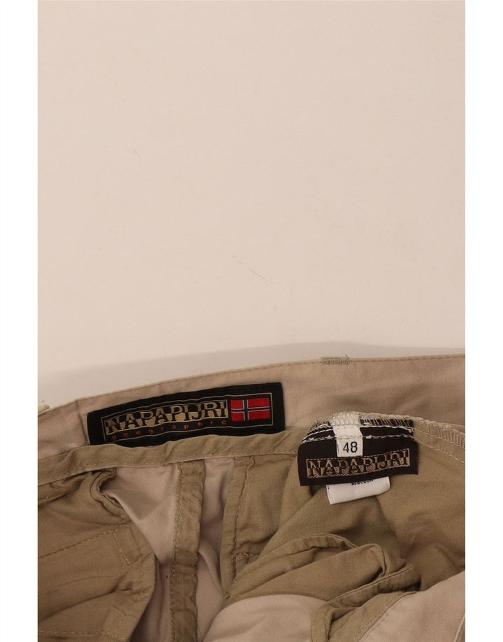 Napapijri Shorts cargo para hombre IT 48 Medium W30 Algodón beige