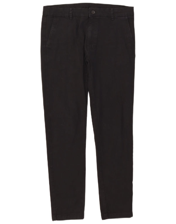 Zara Mens Slim Chino Pantalones EU 42 Large W32 L30 Negro