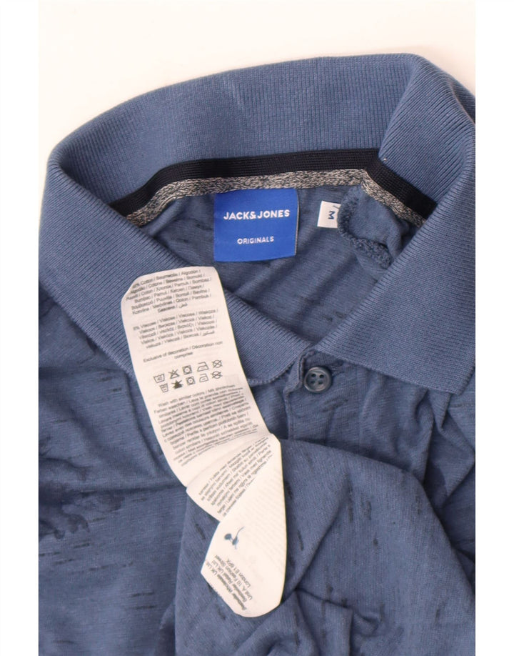 Polo Jack & Jones Hombre Algodón Floral Azul Medio
