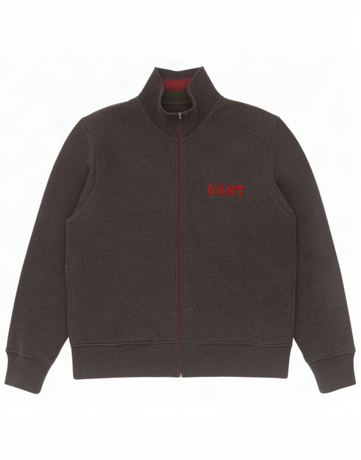 Gant Chaqueta de chándal con gráfico gráfico XL de algodón gris para hombre