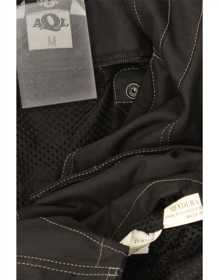 Vintage hombres Motorstyle Racer chaqueta Reino Unido 38 medio negro colorblock