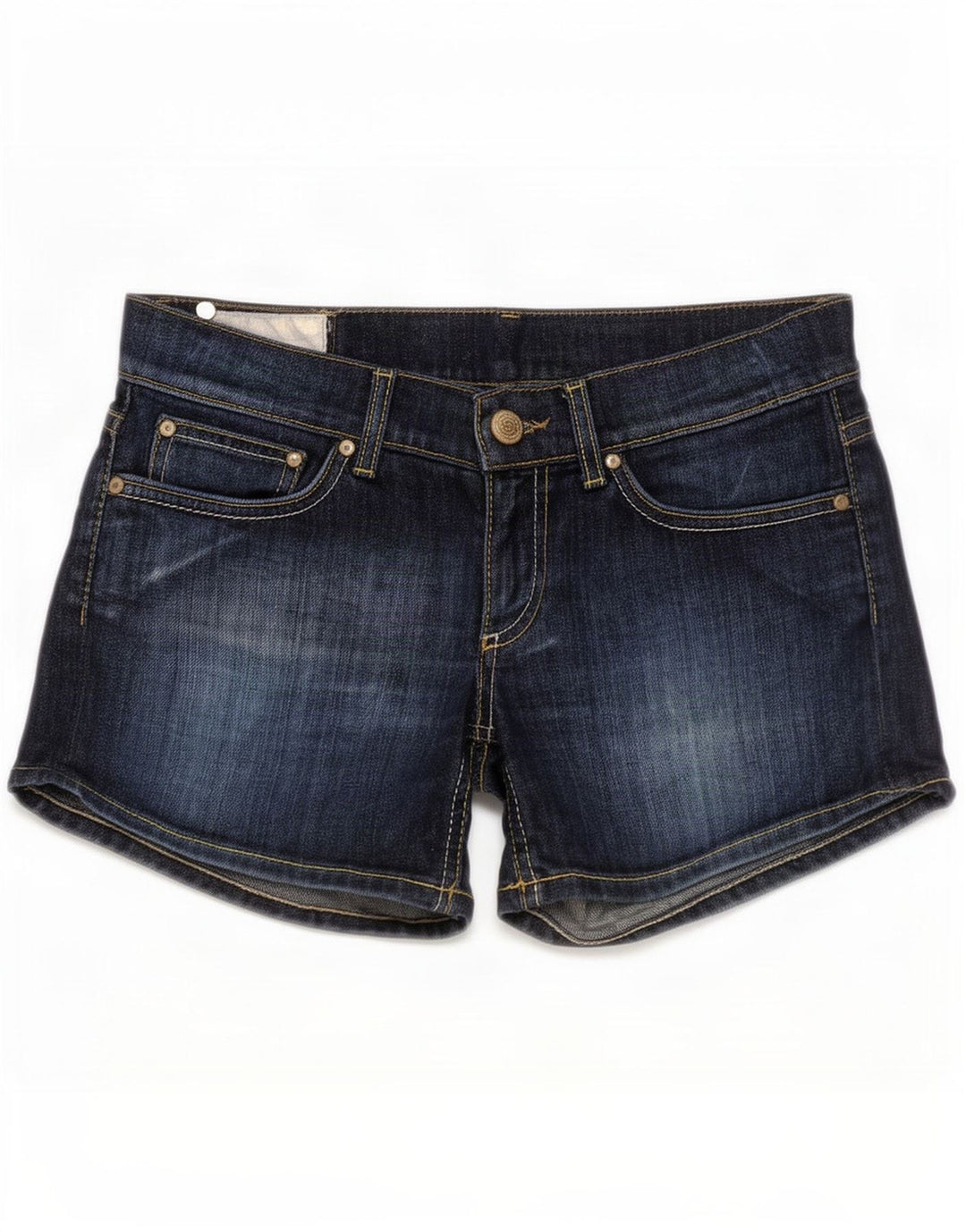 Shorts Vaqueros De Talle Bajo W30 Medium Azul Marino Mujer Dondup