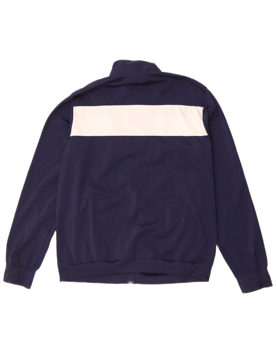 Puma Chaqueta de chándal para hombre, talla grande, poliéster con bloques de color azul marino