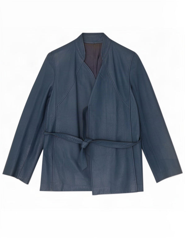 Chaqueta de cuero Chagall para mujer IT 44 Azul medio