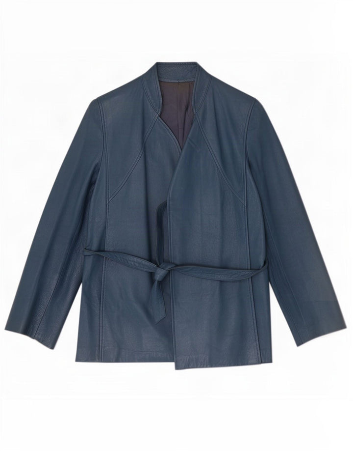 Chaqueta de cuero Chagall para mujer IT 44 Azul medio
