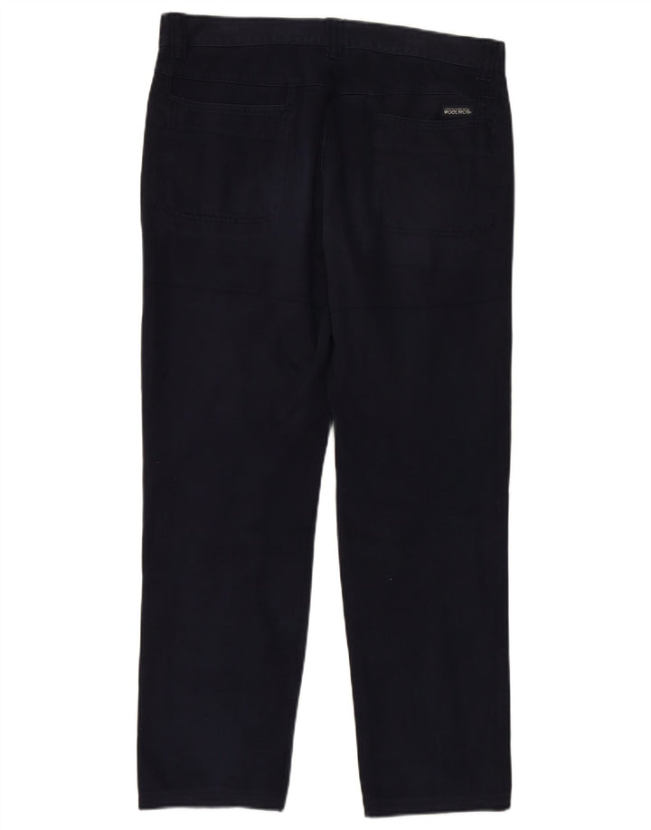 WOOLRICH Pantalón chino recto para hombre W34 L28 Azul marino