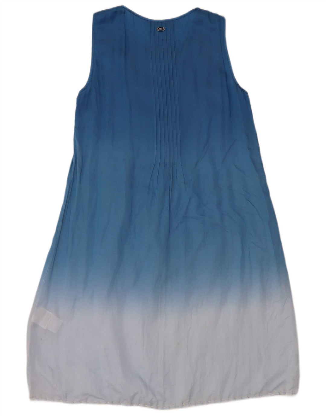 Marlboro Classics Vestido básico para mujer EU 42 Seda azul grande con efecto tie-dye