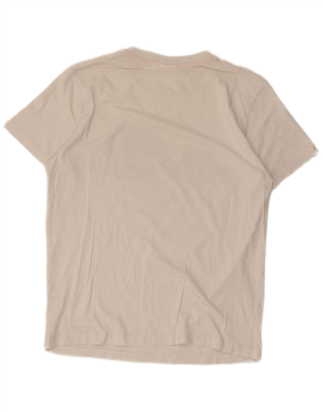 Ellesse Mens Heritage Graphic Camiseta Top Pequeño Algodón Blanco