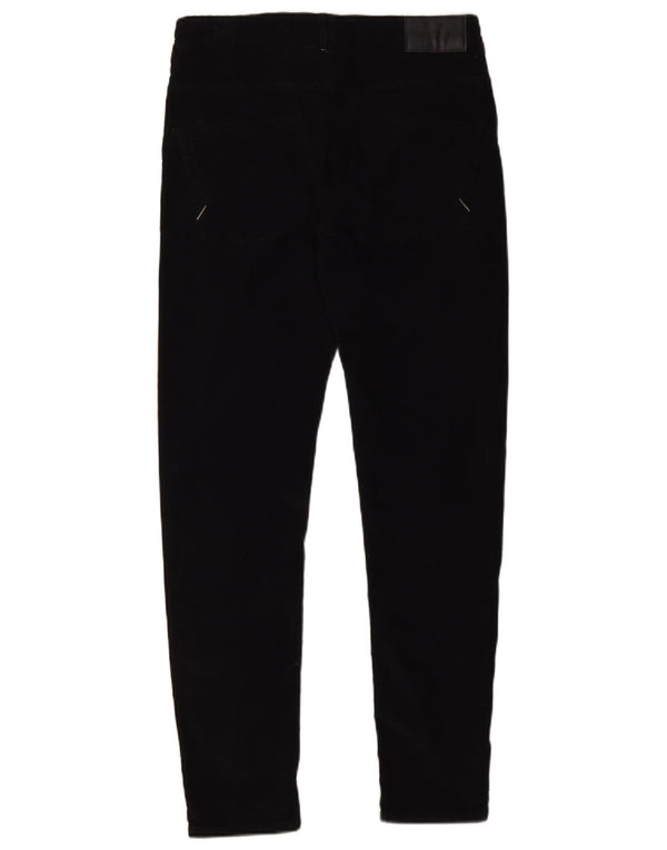 Zara Pantalón pitillo de pana para hombre EU 38 Small W30 L30 Algodón negro