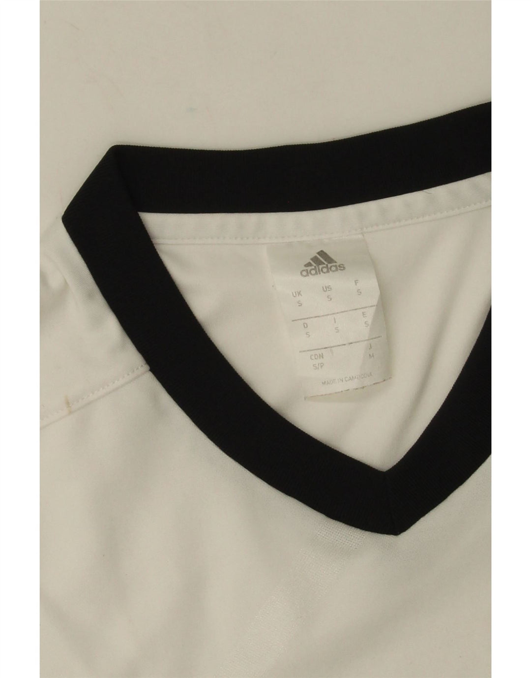 Adidas Mens Climalite Camiseta Top Pequeño Blanco Poliéster