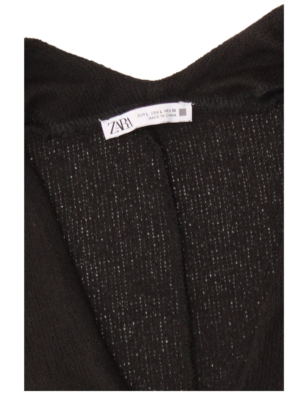 Zara Mujer Camiseta Sin Mangas Oversize Chaleco Grande Negro