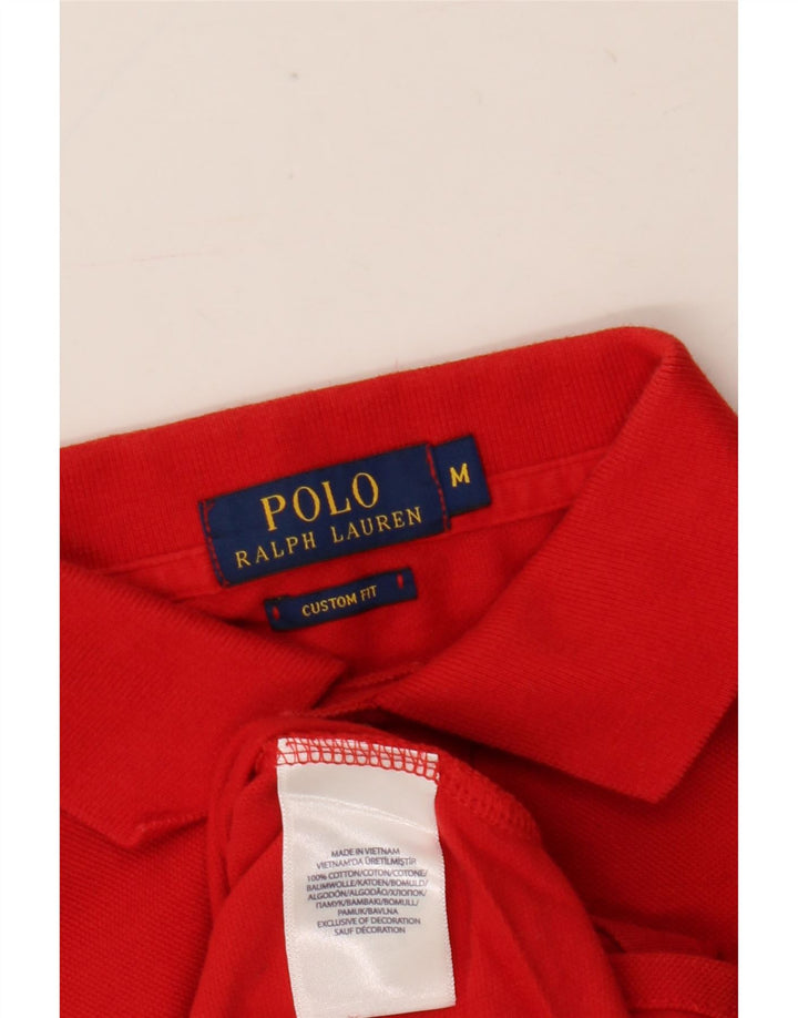 Polo Ralph Lauren Polo de ajuste personalizado para hombre de algodón rojo mediano