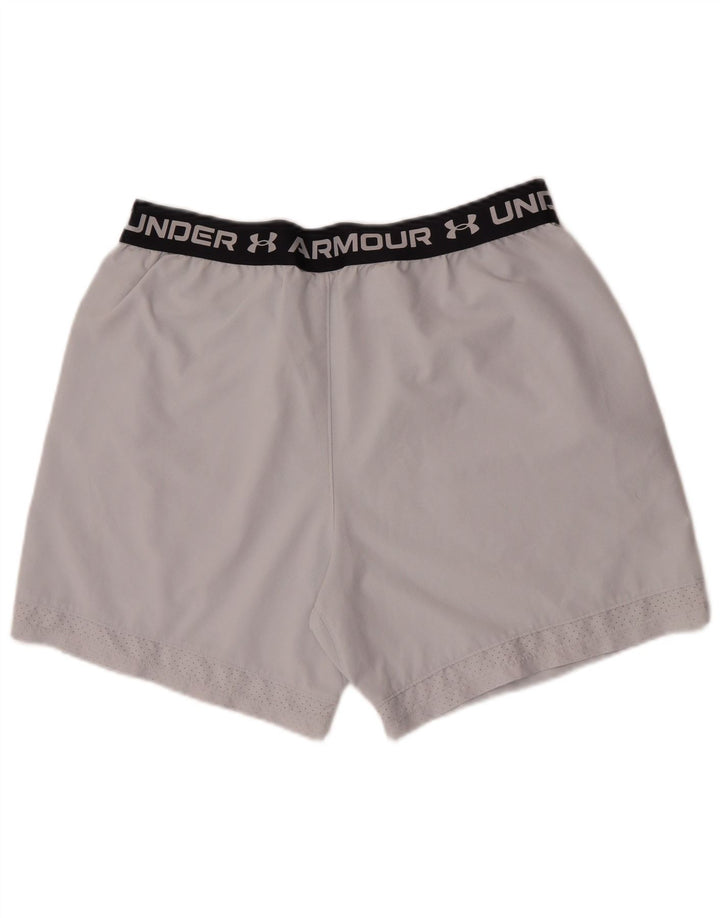 Under Armour Pantalones cortos deportivos con gráficos ajustados para hombre XL Poliéster blanco