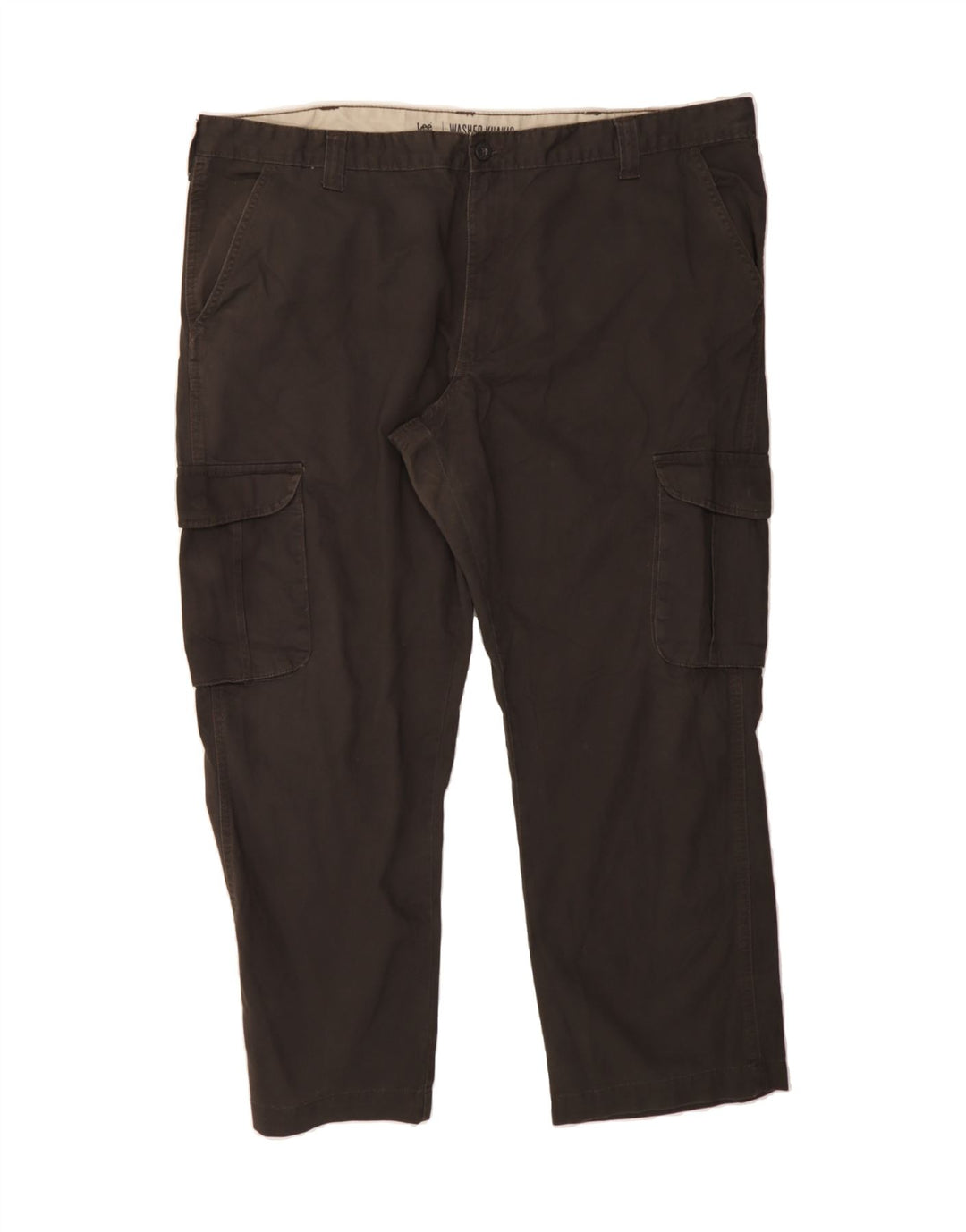 LEE Mens Straight Cargo Trousers W42 L30 Khaki Cotton Vintage Lee and Second-Hand Lee from Messina Hembry 