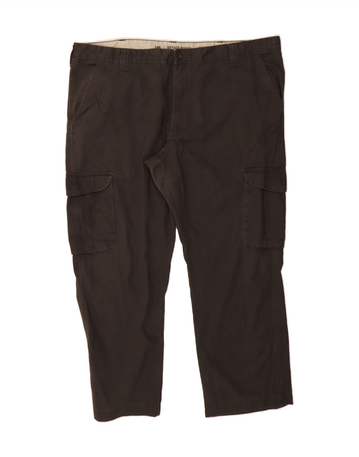 LEE Mens Straight Cargo Trousers W42 L30 Khaki Cotton Vintage Lee and Second-Hand Lee from Messina Hembry 