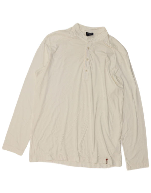 Trussardi Polo Manga Larga Hombre XL Blanco Algodón