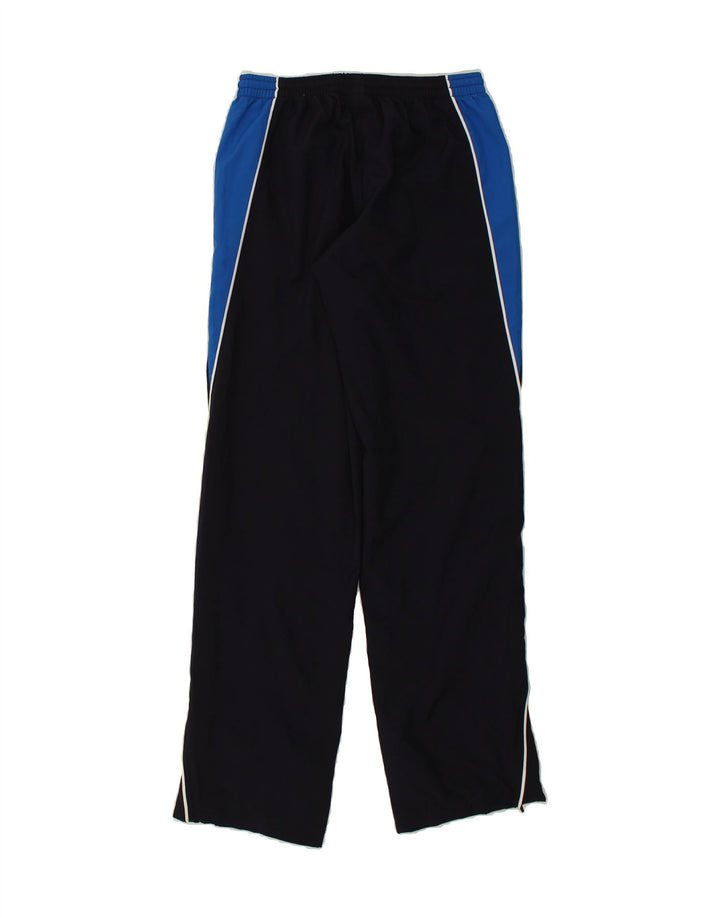PUMA Pantalones de chándal para hombre, tamaño pequeño, poliéster color block, azul marino