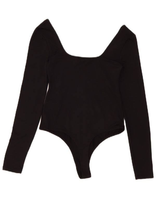 Zara Mujer Body UK 42 Mediano Poliamida Negro