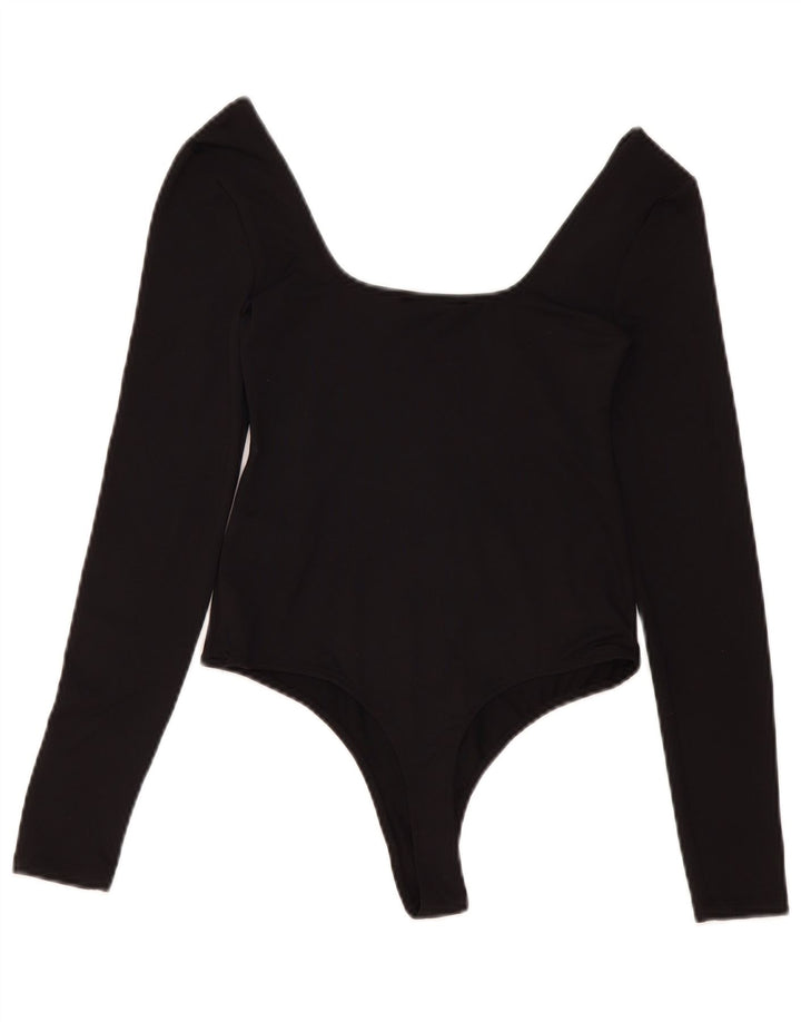 Zara Mujer Body UK 42 Mediano Poliamida Negro
