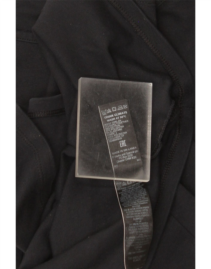 Marks & Spencer Top tipo túnica de manga 3/4 para mujer UK 40 Mediano Algodón negro