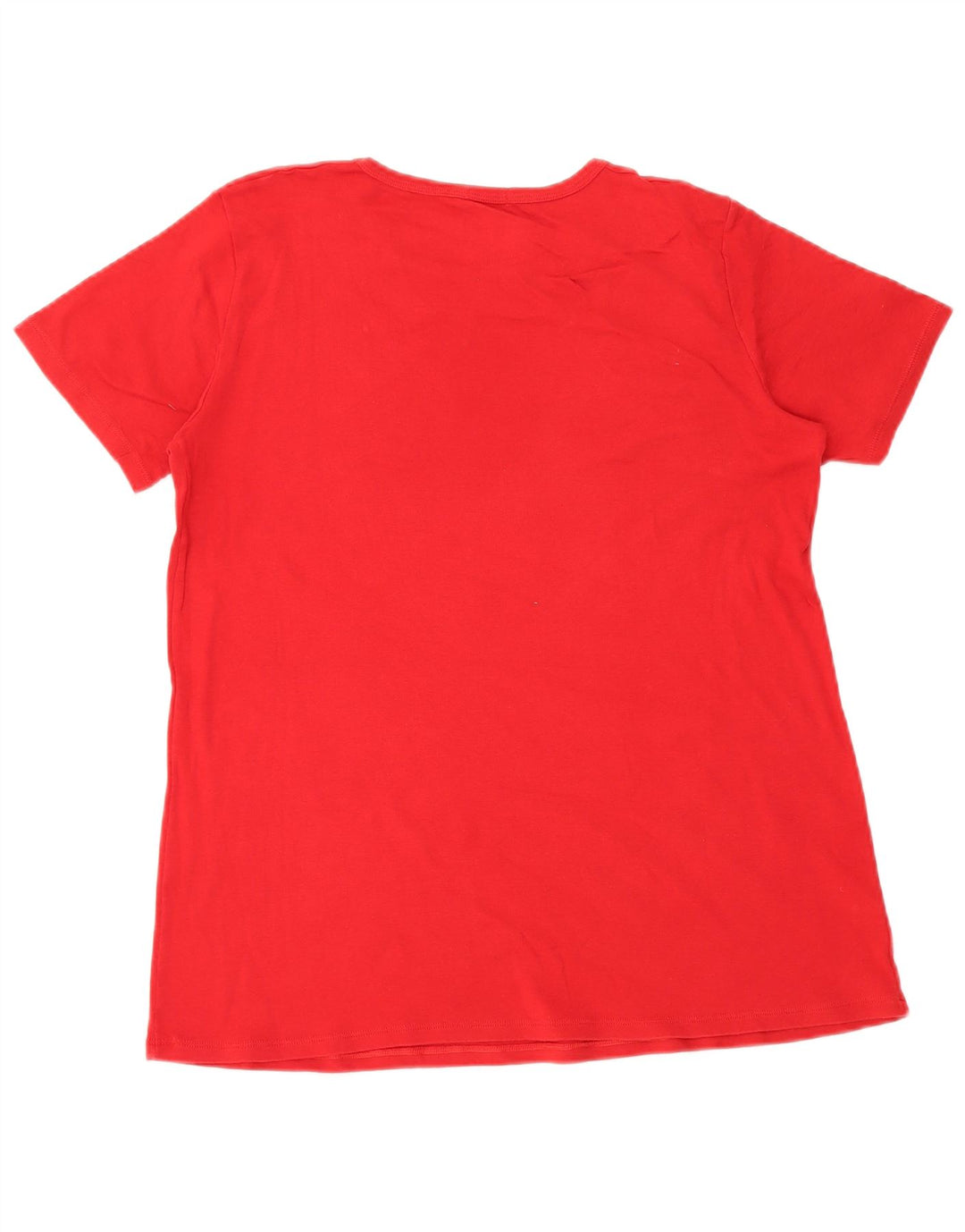 BENETTON Camiseta para Mujer Top UK 44 Medium Rojo