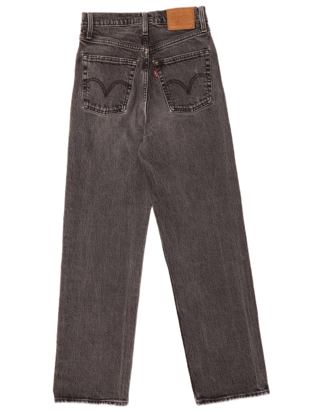 Levi's Vaqueros Rectos Ribcage Para Mujer W25 L27 Algodón Gris
