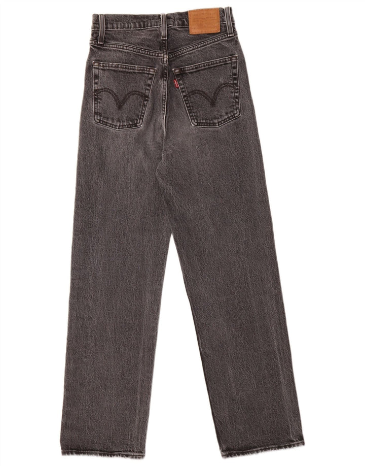 Levi's Vaqueros Rectos Ribcage Para Mujer W25 L27 Algodón Gris
