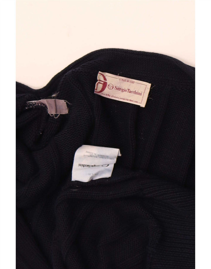 Sergio Tacchini Cárdigan Hombre Algodón Azul Marino Medio