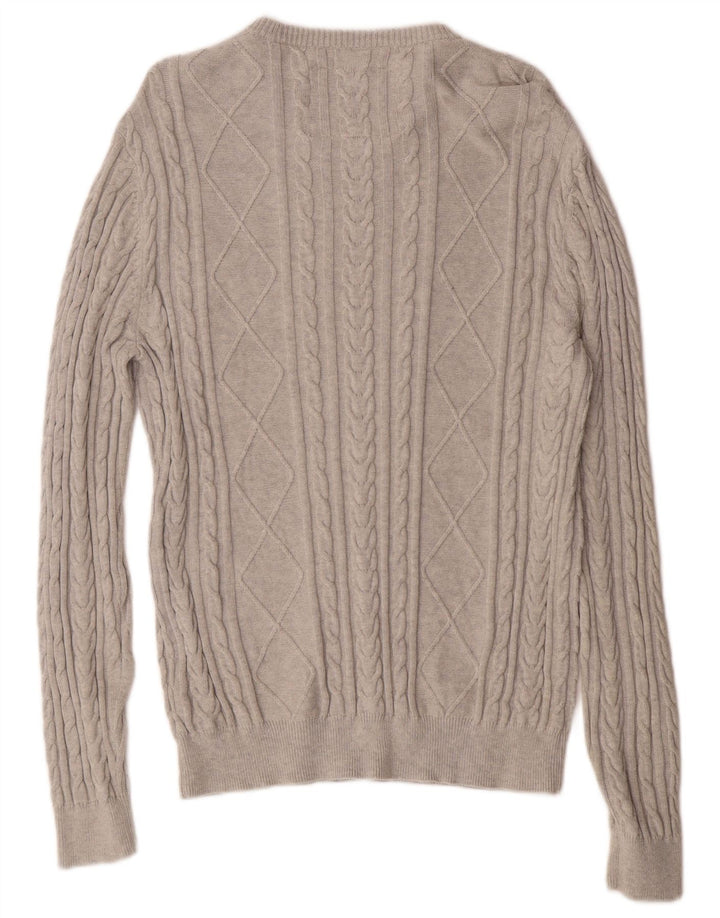 Jack Wills Jersey De Cuello Redondo Para Hombre Clásico De Algodón Gris Medio