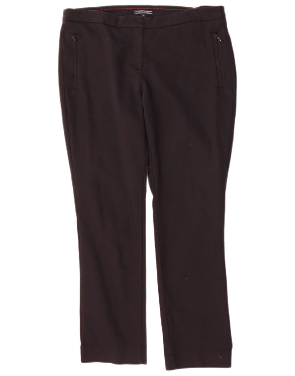Tommy Hilfiger Pantalones chinos delgados para mujer US 10 Large W34 L28 Nylon negro