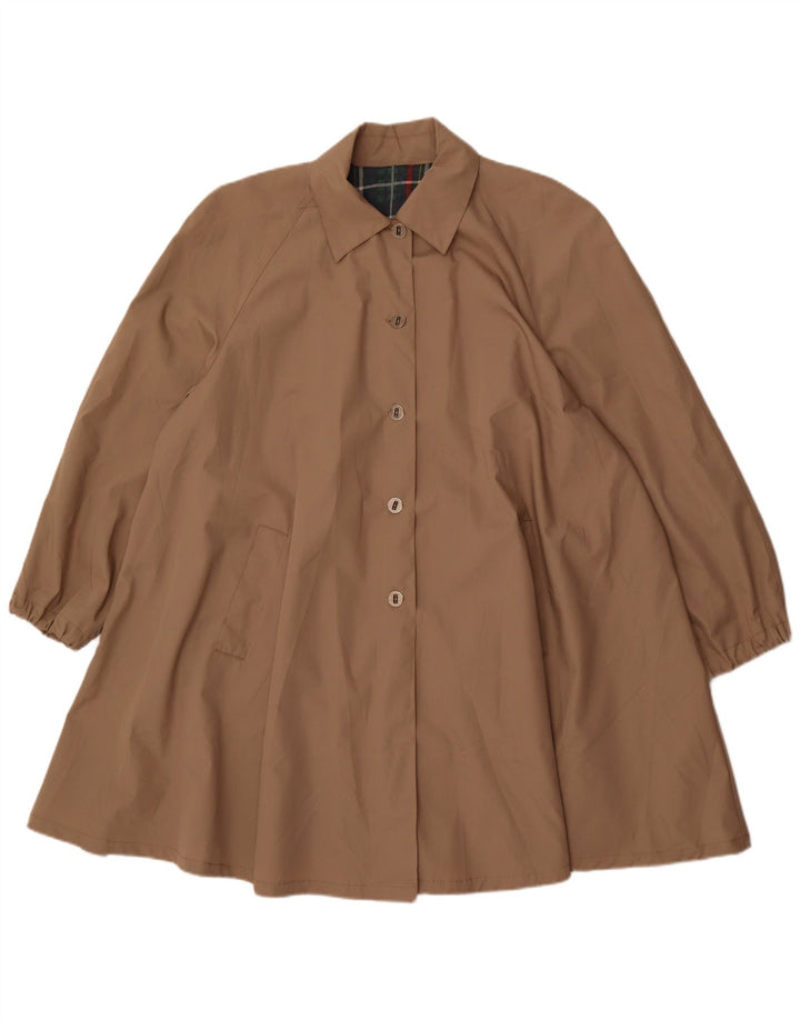 Gabardina vintage de gran tamaño para mujer Reino Unido 18 XL Poliéster beige
