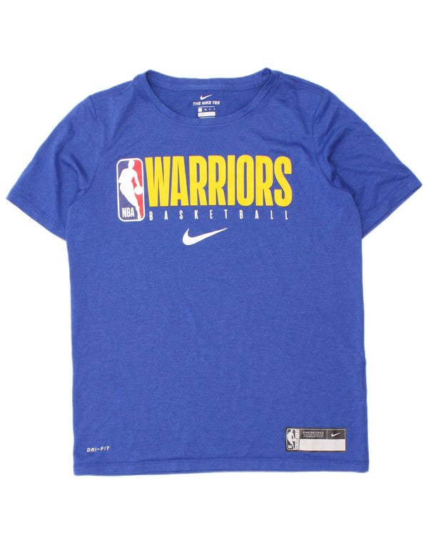 Nike Golden State Warriors - Camiseta gráfica para niño (8 a 9 años, talla pequeña), color azul