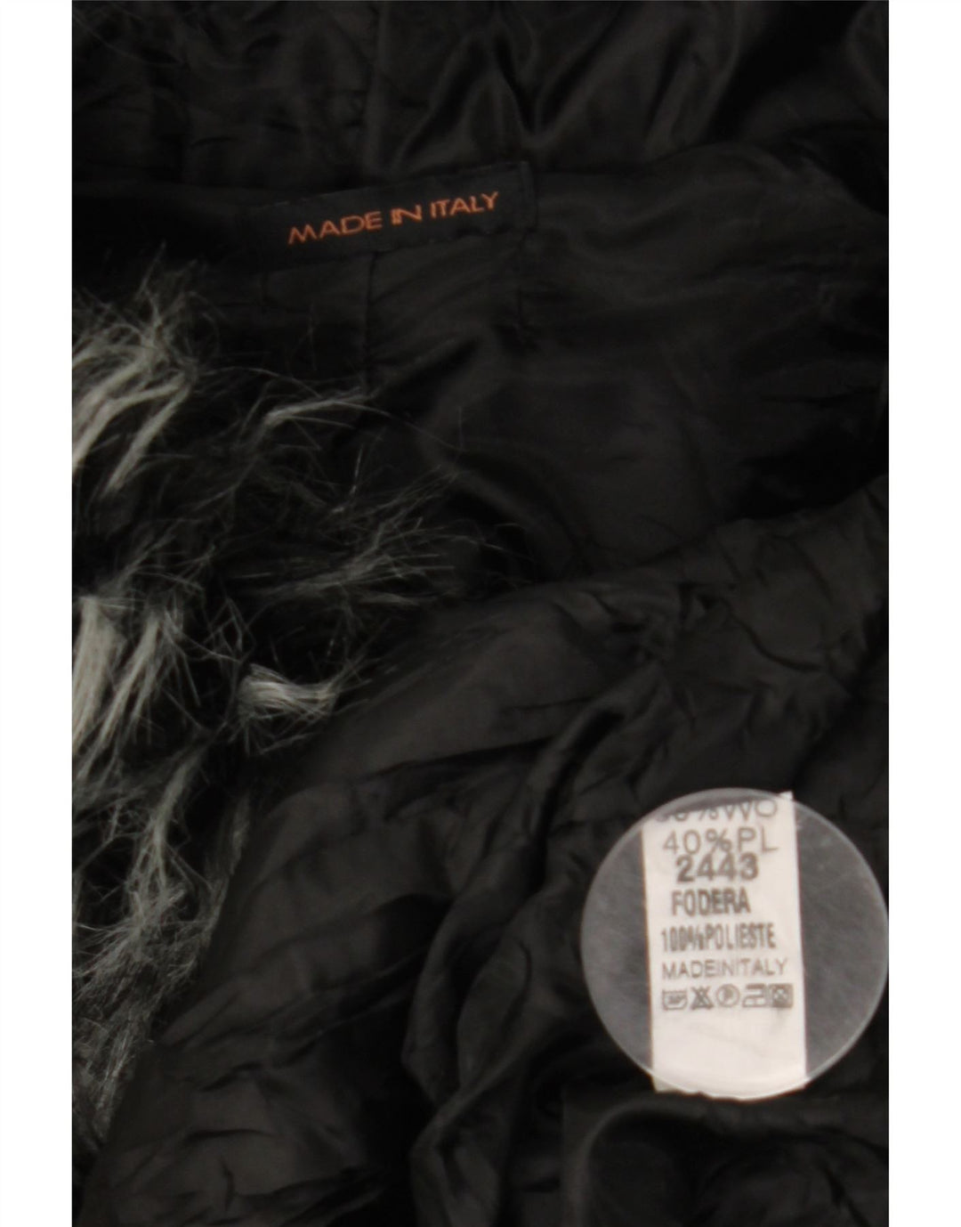 VINTAGE Mujer Suelta Ajuste Capa con Capucha Reino Unido 10 Pequeña Lana Negra